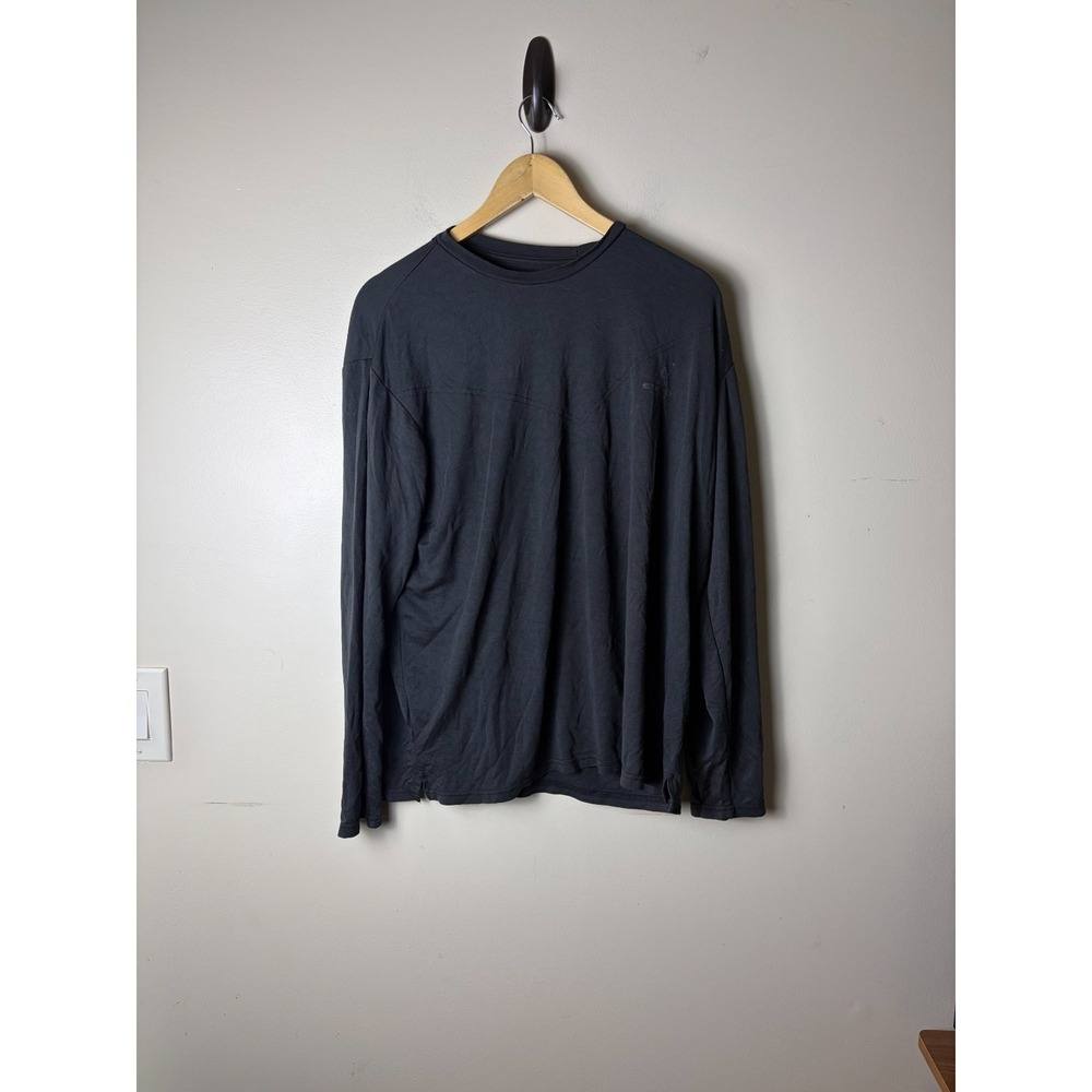 Etihad Airways Long Sleeve Black Shirt M/L Modal Lightweight